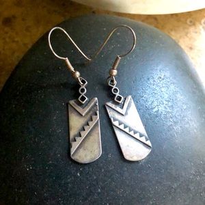 Middle Eastern silver earrings